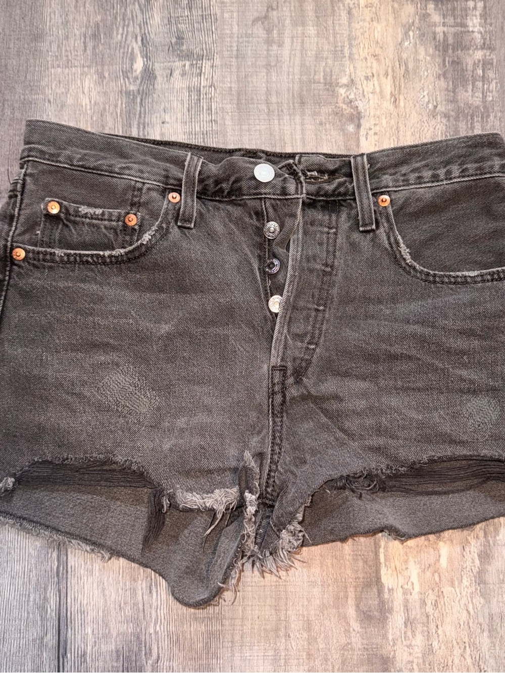 Levi’s 501 High-Rise Black Shorts
